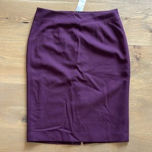 LOFT PENCIL SKIRT NWT, purple, 8 TALL